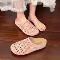 Women's Thick-soled Boken Toe-cap Half Slippers