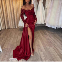 Women's Banquet Hostess Long-sleeve Elegant Dress