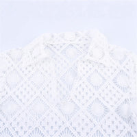 Embroidered V-neck Women's Long Sleeve Shirt