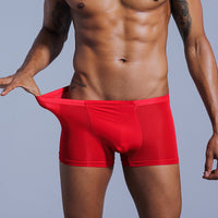 Translucent elastic comfortable boxer shorts