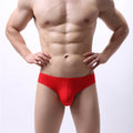 Men's Seamless Ice Silk Translucent Thong