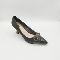 French-style Womens Exquisite Leather Belt-buckle Peep-toe Stiletto Pumps