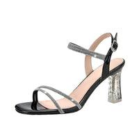 Women's European And America One Word Buckle Toe Sandals