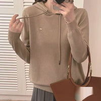 Women's Casual And Versatile Pullover Wool Hoodie Jacket