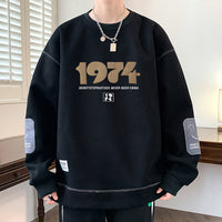 Youth Fleece-lined Thickened Men's Sweater Autumn And Winter Loose Fashion Brand Warm Top