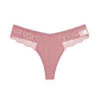 Women's Cotton Low V Waist Lace Stitching Underwear