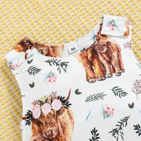 Animal Print Jumpsuit New Sleeveless Jumpsuit Infant