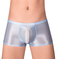 Oil Glossy U Convex Ultra-thin Transparent Men's Comfortable Stretch Shorts