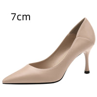 Spring New Women's Stiletto Pointed Toe French High Heels