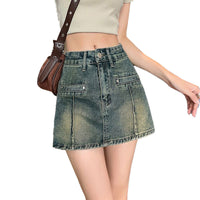 Plus-size Denim Skort For Women Summer Shorts
