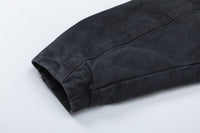 American Retro Loose Casual Long Sleeve Polo Collar Jacket