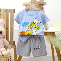 Short-sleeved Cotton Shorts Exercise Homewear Suit