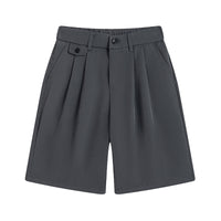 Shorts Men's Comfortable Soft Solid Color Small Suit Pants
