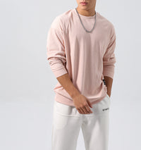 Mens Jacquard Striped Sports Hoodie With A Relaxed Fit And Dropped Shoulder Sleeves