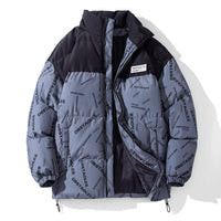 Men's Stand Collar Loose Down Cotton Jacket
