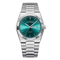 Ultra-thin Butterfly-clasp Steel-band Quartz Mens Watch