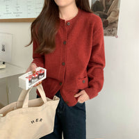 Long Sleeve Women's Knitted Cardigan Top