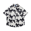 Fashion Bowknot Printed Shirt For Men And Women