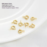 18K Gold Plated Strong Color Retention Spring Fastener