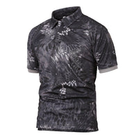 Tactical Camouflage Lapel T-shirt Outdoor