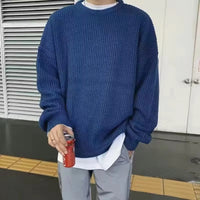 Loose Casual Retro Trendy Underwear Crew Neck Sweater