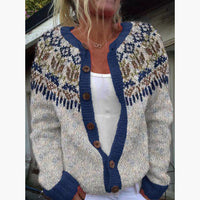 Women's Loose All-match 3D Digital Printed Cardigan Jacket