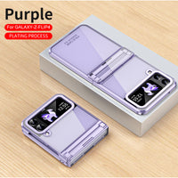 Foldable Screen Electroplating Transparent Hinge All-inclusive Drop-resistant Phone Case