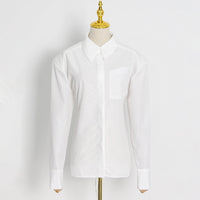 Design Backless Lace-up Shirt