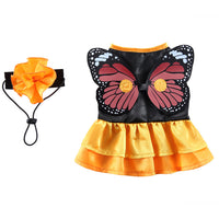 Pet Clothes Cosplay Funny Outfit Dog Clothes Butterfly Wings Festival