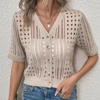 Women's Knitted Sexy Cutout Cardigan Jacket