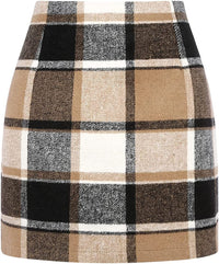 Plaid Woolen Skirt For Children