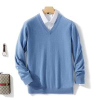 Men's Solid Color Plus Size Winter Bottoming Knitted Sweater