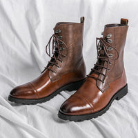 Fall Winter Lace-up Booties Black Locomotive Denim
