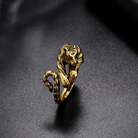 Tiger Open Ring Alloy Personality Retro