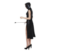 Sexy Patent Leather One-piece Cloak Coat Costume