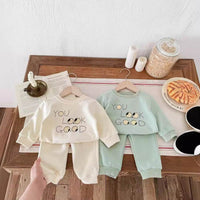 Boys And Girls Sweater Fashion Two-piece Suit