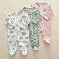 Three-piece Baby Foot-wrapped One-piece Long-sleeved Fart Dress Gift Box
