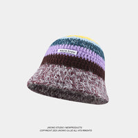 Retro Color Handmade Knitted Fisherman Hat