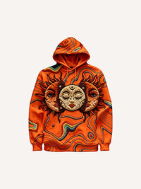 Fashion Casual Printed Polyester Sweater