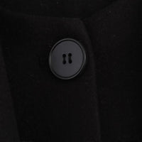 Elegant Blended Textile Scarf Overcoat Coat