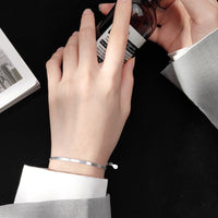 Designer-style Flat Snake Chain Bracelet