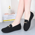 Gommino Women's Solid Color Casual Shoes Soft Bottom