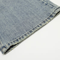 Men's Worn Washed Trousers Make Old Ripped Jeans
