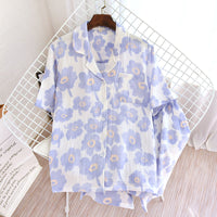 Women's Fashion Simple Short-sleeved Shorts Home Wear Set