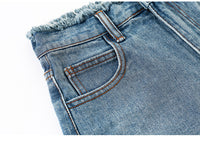 Women's Summer Loose High Waist Denim Shorts