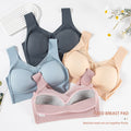 Plus Size Underwear Wireless Beauty Back Underwear Thin Push-up Adjustable Seamless Ice Silk Fixed Cup Bra Cross-border
