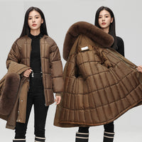 Thickened Down Cotton Coat For Women