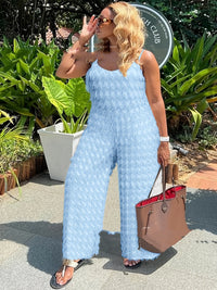 Plus-size Fashionable And Elegant Loose-fit Strap Jumpsuit