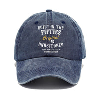 Washed Cotton Printed Distressed Vintage Dad Men's Baseball Cap