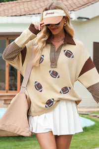 Women's V-neck Comfortable Fashion Casual Loose Sweatshirt